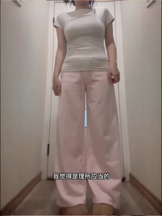 Ant Waist Casual Wide Leg Pants Women's Spring 2025 New Loose Straight Pants High Waist Dagging Long Sports Pants