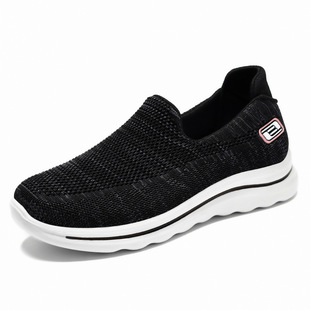 Shoes men's new slip-on lazy shoes manufacturers wholesale comfortable soft bottom middle-aged and elderly dad shoes casual walking shoes