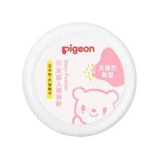 Pigeon/Beiqin в коробке детский тальк 140 г HA10 (эссенция алоэ)