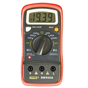 BM500A Цифровой тестер сопротивления изоляции Электронный Мега дрожатель 500V Портативный 1000V Английская версия Binjiang