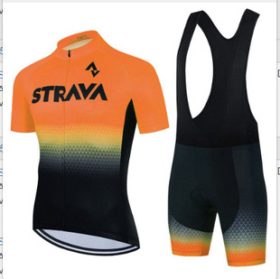 New Summer Cycling Clothing Men's Mountain Bike White Short Sleeve Top Competitive Road Bike Clothing Riding suit