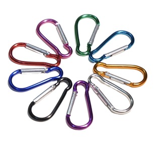 Aluminum Alloy No. 5 gourd type 4.0 wire diameter carabiner rock climbing quick hanging spring hook Bluetooth hanging key kettle buckle