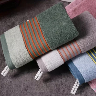 Wholesale class a gold cotton lanyard wipe hand four square towel 36*35 kitchen bathroom can be hung 06KE0175A