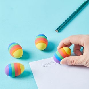 Cute creative stationery eraser wholesale egg eraser student supplies primary school students learning stationery creative