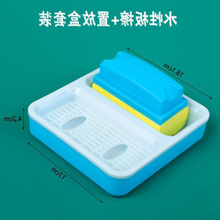 Rubber cotton board eraser cleaning and placing box set water-soluble dust-free chalk whiteboard blackboard eraser water-based board eraser for teaching