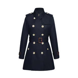 DFVF Yi element 2024 Spring and Autumn New quanzhixian same mid-length gabadian waterproof anti-wrinkle trench coat for women