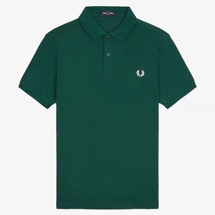 FREDPERRY пшеничные колосья вышивка сплошные цветные летние лацканы мужская рубашка POLOPE футболка с круглым вырезом