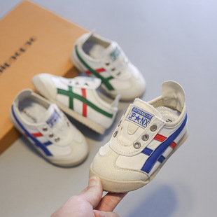 Baby Toddler Shoes Soft-soled Summer Canvas Shoes Casual Children's Shoes Boys Spring Summer and Autumn Non-slip Strap Girls' Cloth Shoes