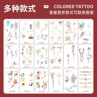 Cross-border supply of new color butterfly fingertip tattoo waterproof and sweat-proof durable small fresh high-end stickers