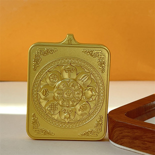 Meisa Thangka Half Hand-painted New Past and Present Buddha Card Back Three-dimensional Zakiram Pendant in stock Wholesale