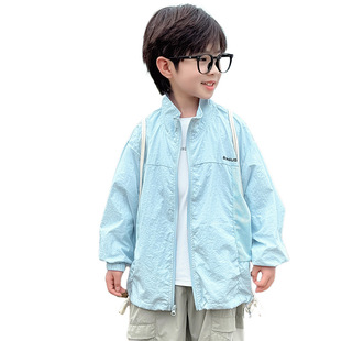 Fairy Tale Memory Boys' Sun Protection Clothing Summer 2025 New Children's Air-conditioning Clothing Summer Thin Coat Boy's Top