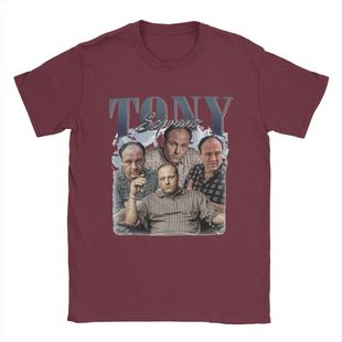 Tony Soprano Movie T Shirts for Men Cotton Fashion for Male
