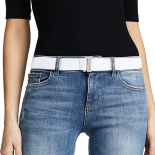 Cross-border Women's Invisible Elastic Belt Invisible Elastic Mesh Belt Flat Button Jeans Pants dress Elastic Belt