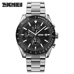 Time Beauty Fashion Business Multifunctional Mechanical Wind Watch Men's Student Waterproof Steel Band Quartz Watch Cross-border Hot Sale