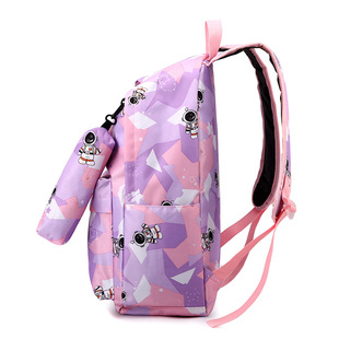 Factory new printed backpack male junior high school student schoolbag large capacity wear-resistant computer bag factory wholesale