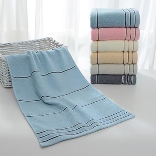 Jie Liya Towel Cotton Class A 6717 Soft Absorbent Plain Color Cotton Towel Embroidered logo Wholesale Group Purchase