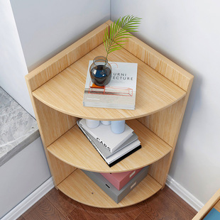 Wholesale Corner Bookshelf Multi-layer Simple Desk Storage Shelf Living Room Home Bedroom Space-saving Floor Bookcase