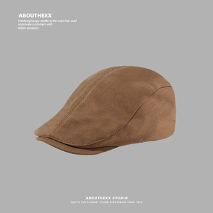 Hat Women's Retro Art Forward Hat All-match Painter Hat Japanese British Newsboy Hat Face Small Beret Men's Fashion