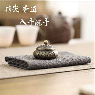 Sanxingdui fishing boat incense insert alloy incense burner small Xiangyun non-sticky powder sandalwood to purify the air indoor lasting aromatherapy