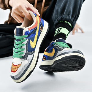 Fashionable Brand aj Men's Shoes dunk Clown Mandarin Duck Shoes Shida Flagship Store Black and White Panda Low-top Couple Sneakers Casual Women