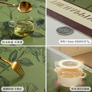 Coffee Table Table Mat Light Luxury High-end American Style Vintage Table Cloth Waterproof and Oil-proof Disposable Table Mat Coffee Table Covering Cloth