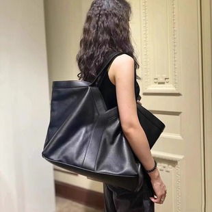 Ян Шулин та же мода высокого уровня TOTE Кожаная сумка Простая сумка Тота в европейском стиле