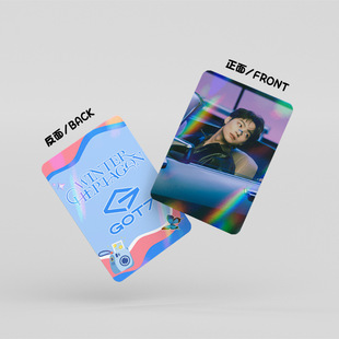Спотовые 30 лазерных карт GOT7 флэш-карта King Jiaer Star Photo Card Двусторонняя LOMO малая карта голографическая карта в штучной упаковке