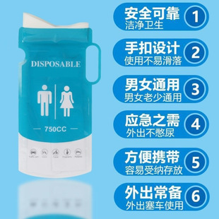 in stock Quick Disposable Car Emergency Urine Bag Rapid Solidification Traffic Jam Urine Bag Odor-proof Leak-proof Vomiting Urine