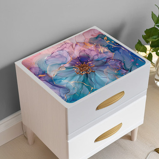 Modern Simple Bedside Table Cushion Waterproof Cover Household Bedroom Tablecloth Dust Cover Leather Table Mat Washing Machine Cover