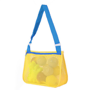 Children's toy storage bag travel beach bag grid storage bag beach net bag shoulder bag a generation of hair