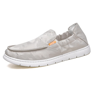 Spring Breathable Old Beijing Cloth Shoes Men's Casual Men's Lazy Shoes Slip-on New Soft Bottom Canvas Men's Shoes