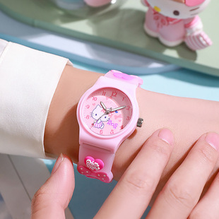 Новый стиль милый мультфильм детские часы желе Sanrio школьник часы кварцевые часы для мальчиков и девочек