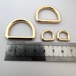 Die Casting Metal D Buckle D Ring Buckle Zinc Alloy D Buckle Half Ring DIY Material Bag D Buckle Shoulder Belt Buckle
