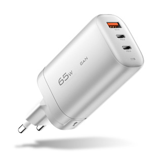Заводская прямая Сертификация CE , ROSH Европейский выход датчика Type-C 5V/9V/15V65W быстрая зарядная головка