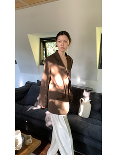 Love and Nancy 13th line 2023 spring original simple Korean senior sense in long blazer female 105N