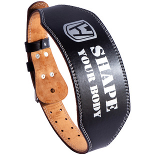 PU Leather Deep Squat Hard Pull Sports Men's Belt Gym Training Protector Women's Weightlifting Belt Widened Amateur