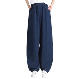 Cotton and Linen Sand Wash Banana Pants 24 Spring and Summer Loose Casual Carrot Pants Artistic Retro Wide Leg Pants Slim Pants Women