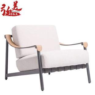 Nordic Outdoor Sofa Patio Outdoor Garden Outdoor Rattan Chair Furniture Designer Leisure Beach Chair Combination