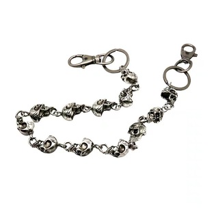 Cross-border Hot Sale Men's Ghost Head Waist Chain Skull Head Waist Decoration Hip-hop Punk Personality Metal Pants Chain Decoration