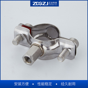 304 stainless steel welded pipe support clamp fixing buckle polishing can be extended hexagon nut pipe bracket