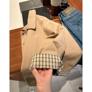 Solid Color Coat Coat 2025 Simple Retro Korean Style Lapel Single-breasted Loose Casual Mid-length Coat for Women