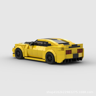 MOC building blocks compatible with Lego speed series 8-grid komello Z28 racing car assembling boy speed Champion