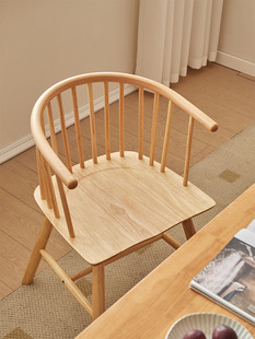 Backrest Dining Chair Casual Princess Chinese Style Windsor Home Desk Tea Chair Balcony Walnut Real Free Shipping