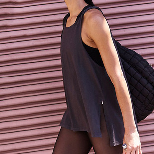 Cross-border Irregular Vent Yoga Vest Lightweight Breathable Sports Vest Women's Sexy Kink Shoulder Strap Sports Blouse