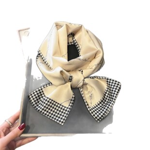 Mulberry Silk Long Scarf Spring and Summer New All-match Color Silk Scarf Thin Narrow Long Scarf Ribbon Women