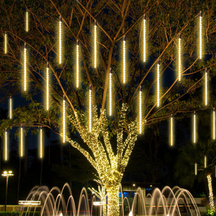 Led lights colored lights flashing lights string lights stars outdoor tree hanging decorative water lights solar line lights meteor shower