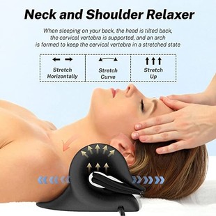 Amazon new PU foam airbag traction pillow polyurethane cervical massage traction pillow stretcher manufacturers