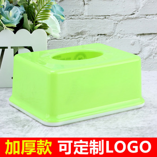 Custom Rectangular Napkin Tissue Box Plastic Paper Box Advertising Gift Tissue Box Printable LOGO Customizable