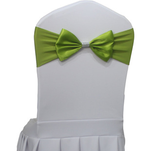 Tether-Free Mesh Buckle Elastic Single-Layer Princess Backrest Bow Wedding Chair Cover Decorative Chair Backrest Cover Wedding Decoration