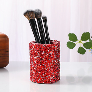 Lansi Yi Beauty Eyebrow Pencil Storage Tube Wholesale Desktop Dressing Table Makeup Nail Salon Dustproof Makeup Factory Direct Sales
